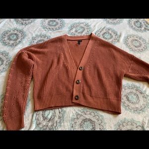 Woven cardigan
